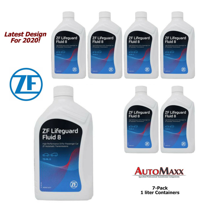 ZF Lifeguard 8 Transmission Fluid 7 Pack 1 Liter Jugs for ZF8HP45 8HP50/70 2010+