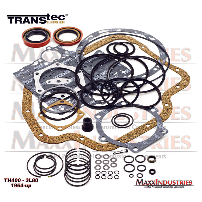 TH400 1965-98 Turbo 400 Transmission Rebuild Kit Gaskets Rings w/ Seals Transtec
