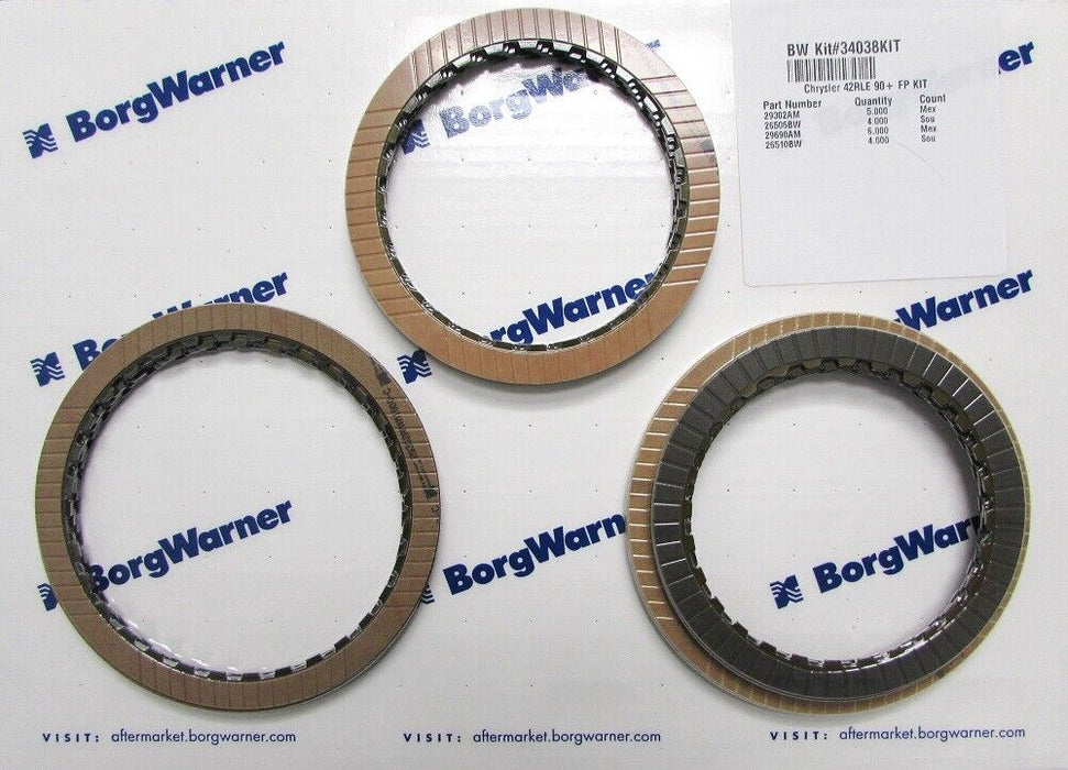Borg Warner 34038KIT Friction Plate Kit Fits for Chrysler 42RLE 99-UP A604 90-UP