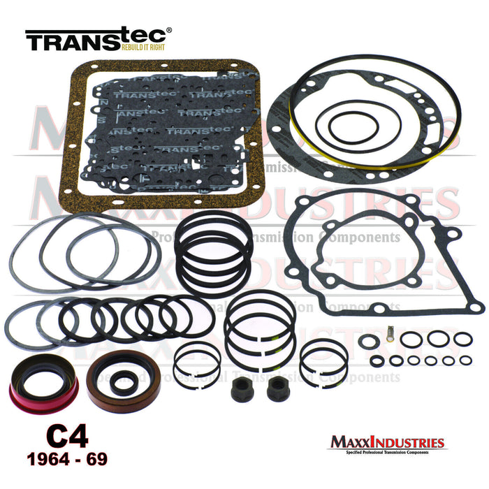 1964-69 C4 Transmission Rebuild Overhaul Kit with Gaskets and Seals (Earliest)