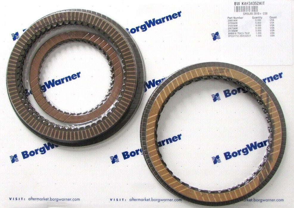 Borg Warner 34352KIT 6L80 Friction Plate Kit fits for GM 2010+