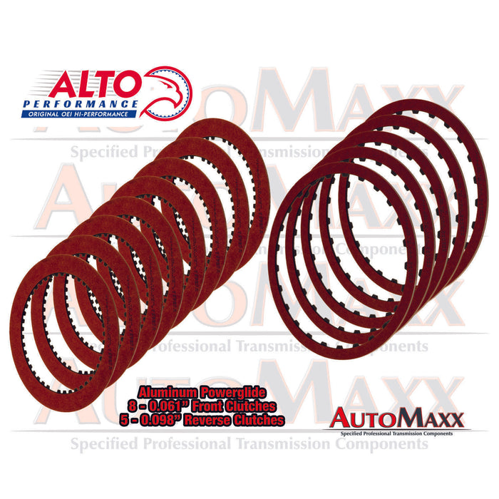 1962-73 Aluminum Powerglide Perfomance Friction Set Alto Red Eagle