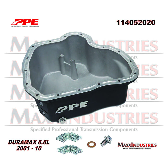 fits Chevy GMC Duramax 2001-10 Aluminum Engine Oil Pan Upgrade by PPE 114052020