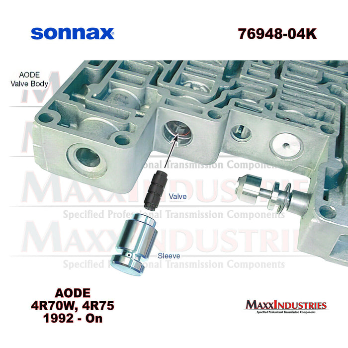 Sonnax 76948-04K Transmission Bypass Clutch Control Sleeve & Plunger Valve Kit