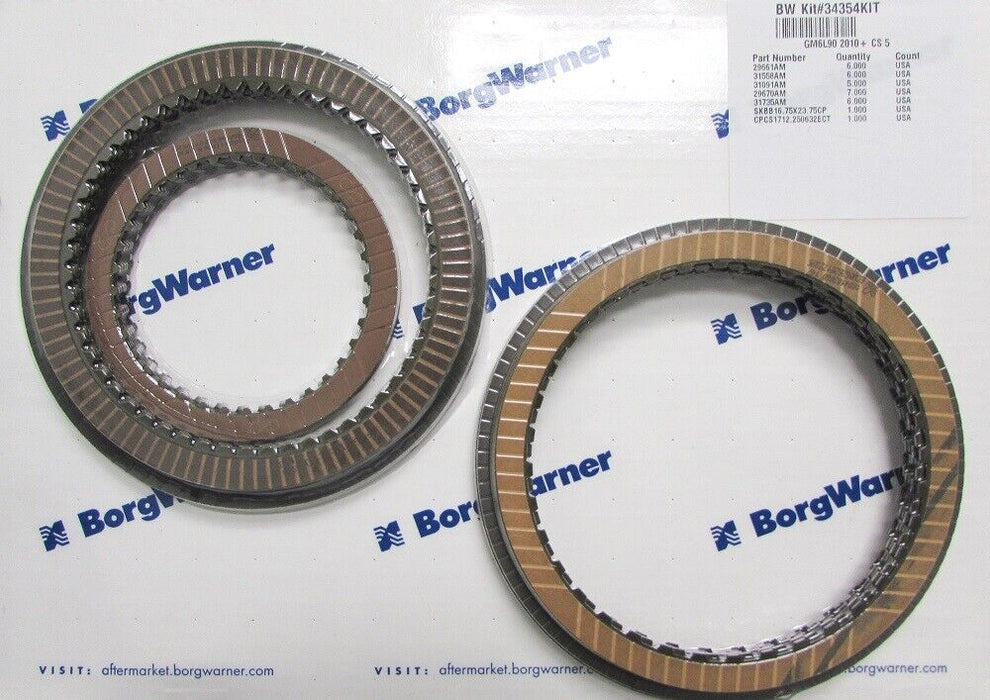 Borg Warner 34354KIT 6L90 Friction Plate Kit fits for GM 2010+