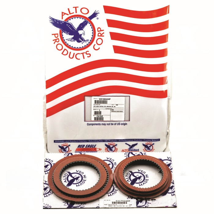 4L80E 1991-96 Transmission High Performance Rebuild Kit Alto Red Eagle Clutches