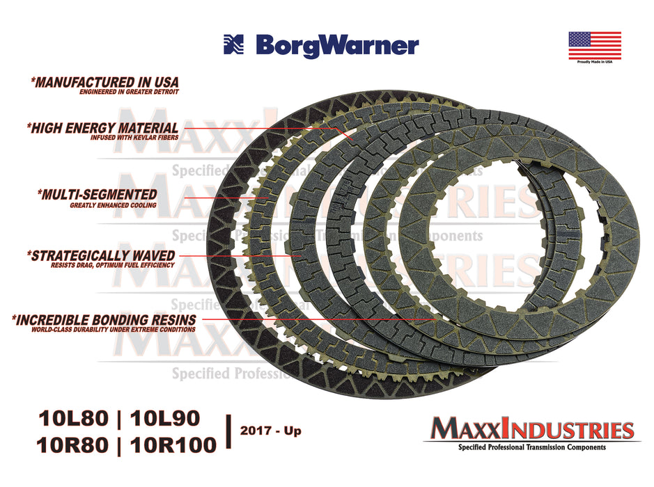 10L80 - 10R80 Transmission Friction Clutches Set - OEM BorgWarner