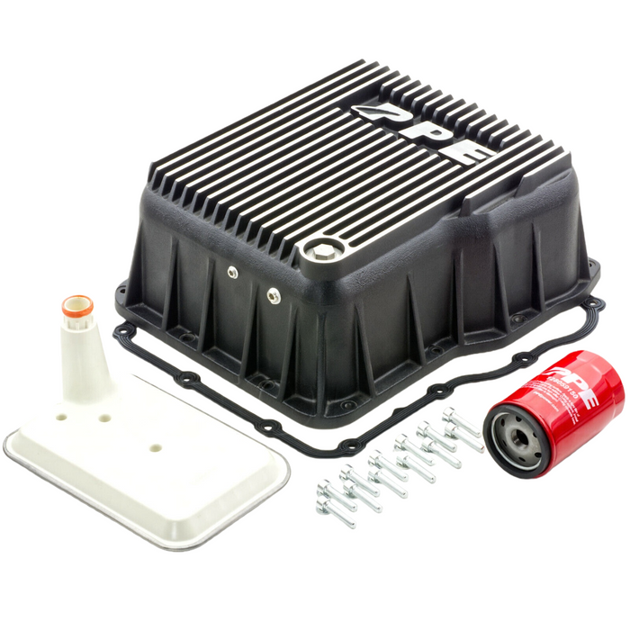 Allison Transmission Deep Aluminum Pan upgrade kit from PPE Duramax Chevy GMC