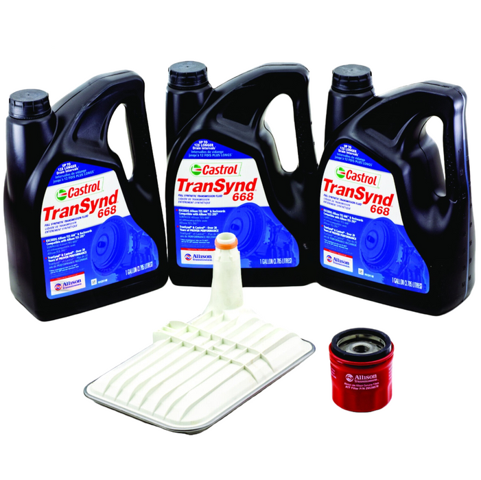 Allison Transynd Full Synthetic Transmission Fluid Service PKG 3 GAL + 2 Filter