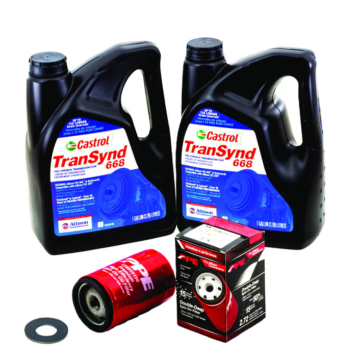 Allison Transynd Full Synthetic Transmission Fluid  PKG 2 GAL + 1 PPE Filter