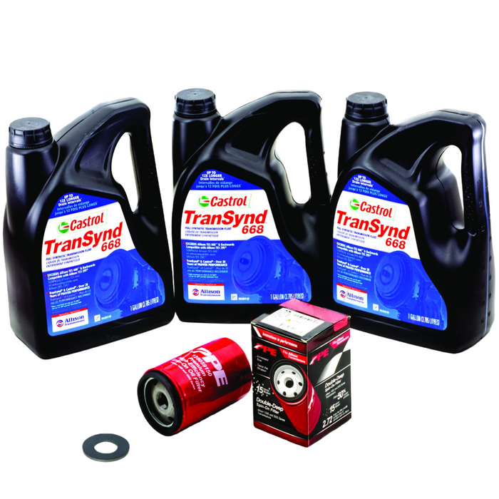 Allison Transynd Full Synthetic Transmission Fluid  PKG 3 GAL + 1 PPE Filter