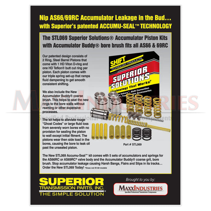 AS66RC AS69RC Ram Transmission Valve Body Repair Combo w/Gaskets STL069