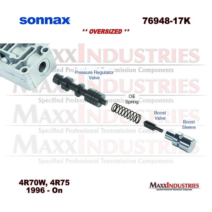 4R70W AODE Pressure Regulator & Boost Valve Kit Sonnax 76948-17K 1996 Up