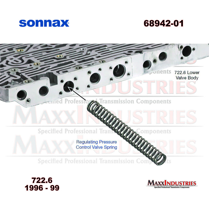 722.6 Transmission Regulating Pressure Control Valve Spring Sonnax 68942-01
