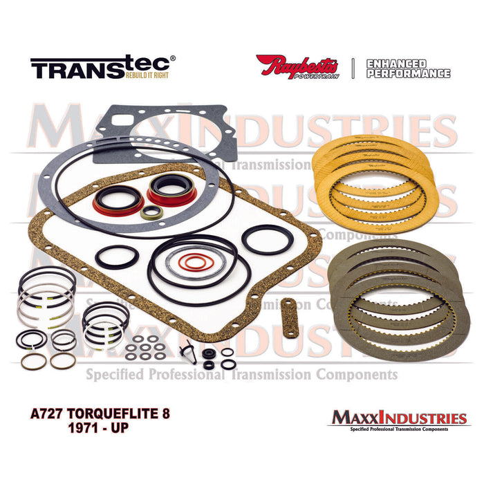 A727 TF8 Transmission Master Rebuilt Kit Raybestos Frictions less Steels +++