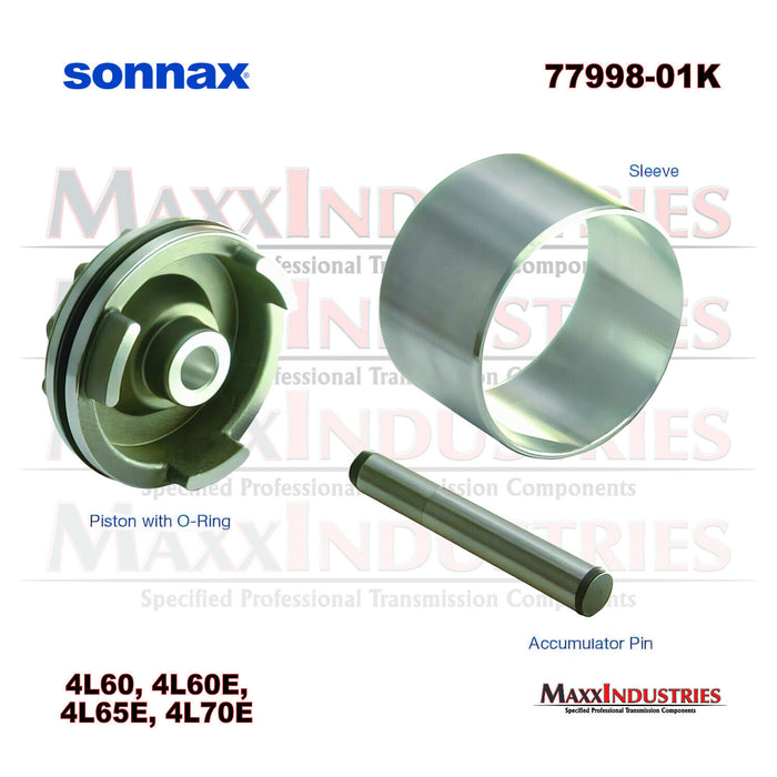 Sonnax 77998-01K Transmission Kit, 3-4 Accumulator Piston & Sleeve 4L60E 4L65E