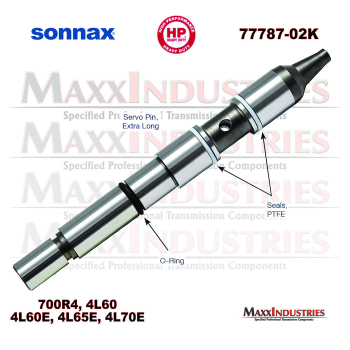 Sonnax 77787-02K Transmission Servo Pin Kit w/ Pin, 2 Teflon Seals and O-Ring