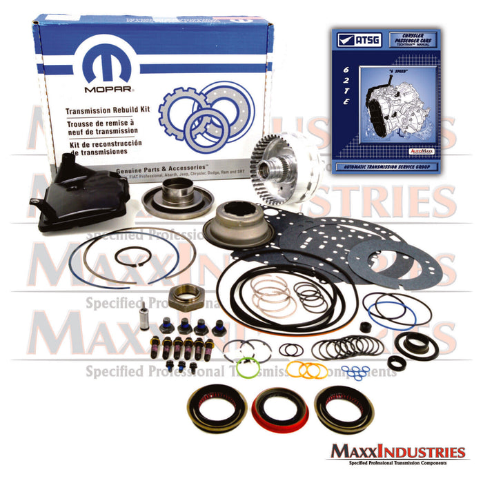 62TE Transmission Rebuild Kit W/ Solenoid & ATSG Manual | Fits 2006+ Caravan, Pacifica | AutoMaxx