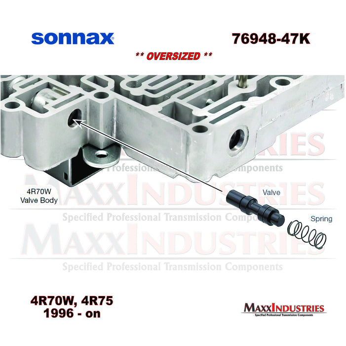 Sonnax 76948-47K Transmission Solenoid Regulator Valve Kit (Oversized)