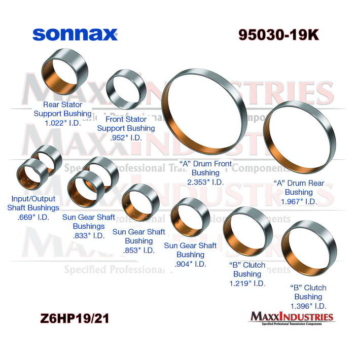 SONNAX 95030-19K ZF6HP19 ZF6HP21 BUSHING KIT