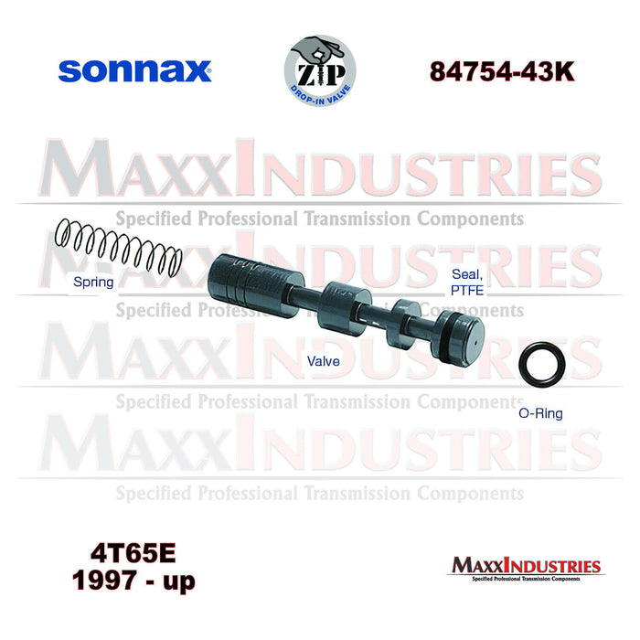 Sonnax 84754-43K 4T65E Transmission TCC Apply Valve Kit with Seal