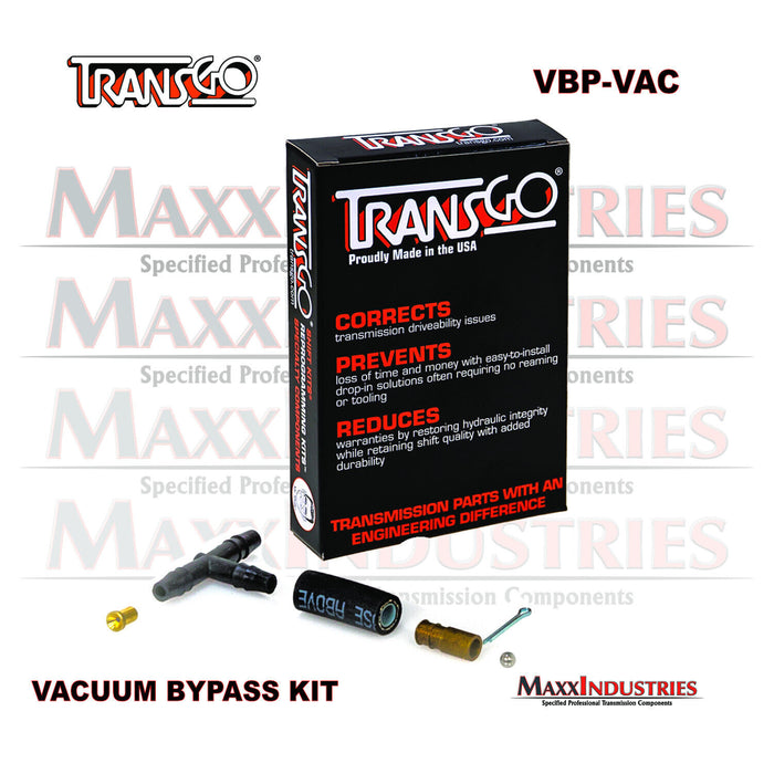 TransGo Vacuum Bypass Kit for Boosted Applications - for TH350 - TH400 - C4 - C6