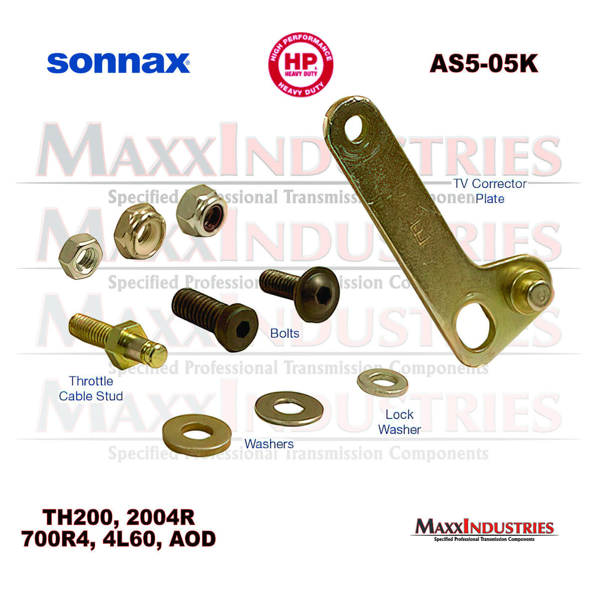 Sonnax TV Boost Valve Kit - 77917-04K