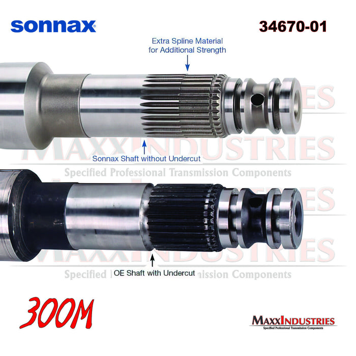 Sonnax Performance 4L80E 4L85E Input Shaft 300M Heavy Duty handles up to 1000HP
