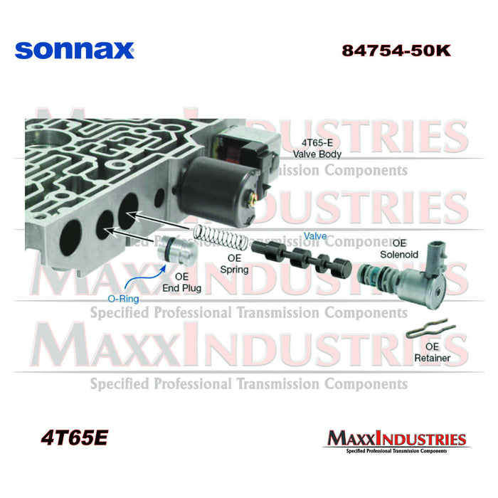 1997-up 4T65E Transmission Oversized TCC Apply Valve Kit Sonnax 84754-50K