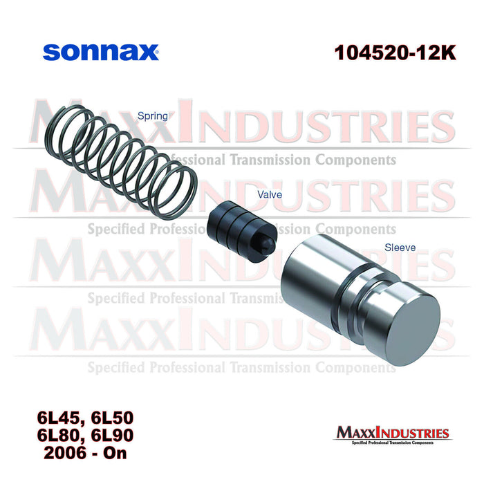 Sonnax 104520-12K  6L45, 6L50, 6L80, 6L90 Transmission Pump Boost Valve Kit