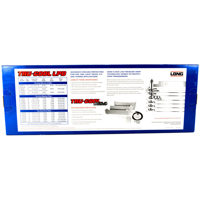 Genuine TruCool Max 40000 GVW Transmission Oil Cooler Low Pressure Dro ...