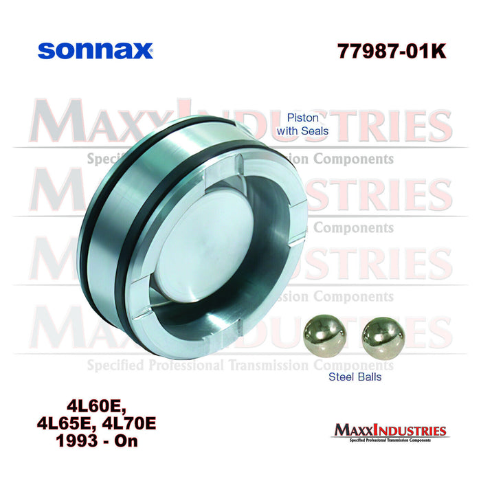 Sonnax 77987-01K 4L60E 4L65E 4L70E Pinless Forward Accumulator Piston Kit