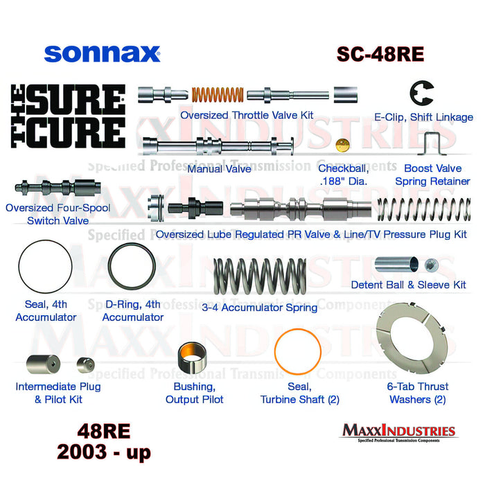 Sonnax SC-48RE Sure Cure Valve Body Kit Complete fits 48RE (03-10)