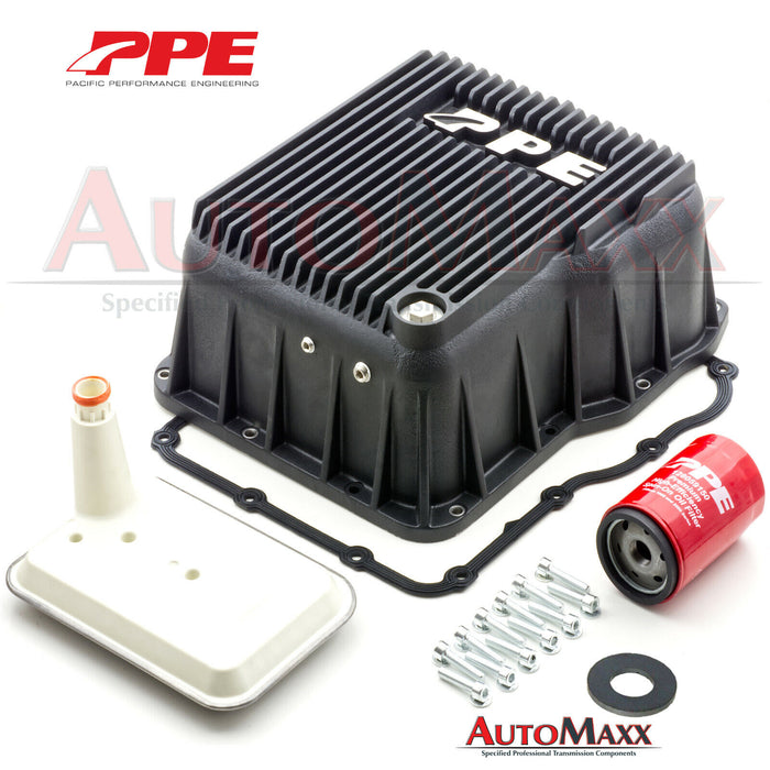 Allison Transmission Deep Aluminum Pan upgrade kit from PPE Duramax Chevy GMC