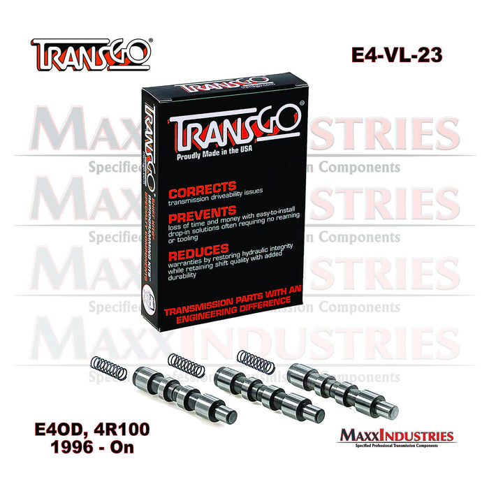 Transgo E4-VL-23 Steel replacement 2-3 Shift Valves E4OD 4R100