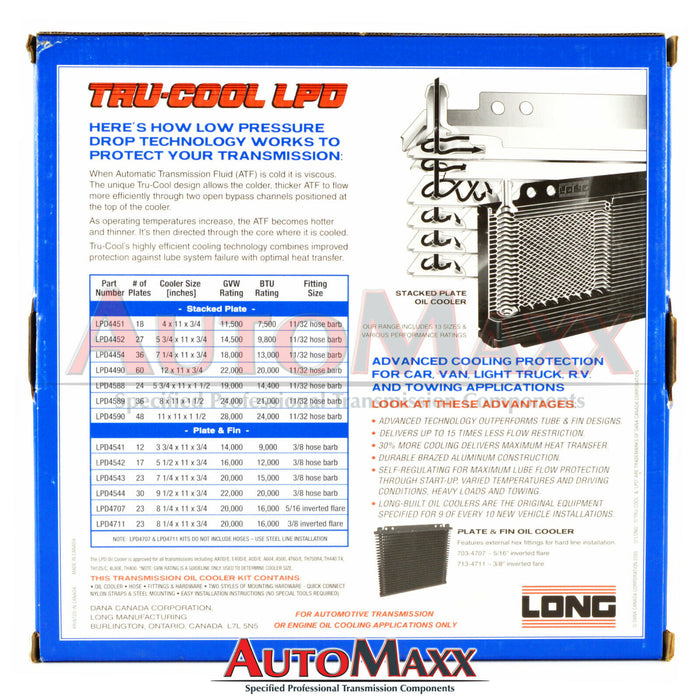 Tru Cool LPD4452 Automatic Transmission Cooler 14500 GVW (Stacked Plate)