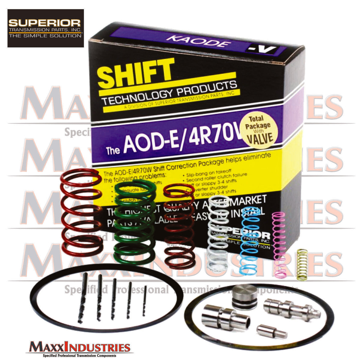 AODE 4R70W 4R75 Ford Valve Body Shift Correction Kit 1992-on Superior ...
