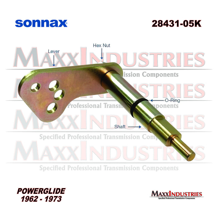 Sonnax 28431-05K Powerglide Shift Lever Kit Bolt-Together Style with O-Ring