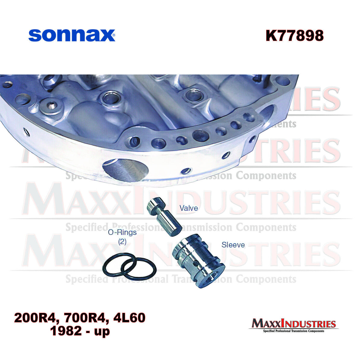 77898E-K Sonnax Early 4L60E, 4L65E Boost Zip Valve Kit .490" O-Ring - Foto 8