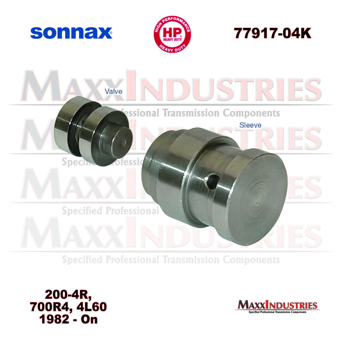 Sonnax 77917-04K TV Boost Valve Kit .500