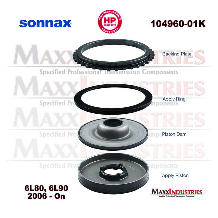 Sonnax 104960-01K Transmission Clutch Apply Piston Kit, 4-5-6 6L80 6L90 06-18