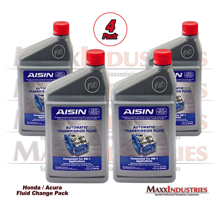 Honda Acura Automatic Transmission Fluid Service Aisin Type DW-1 4-quart pack