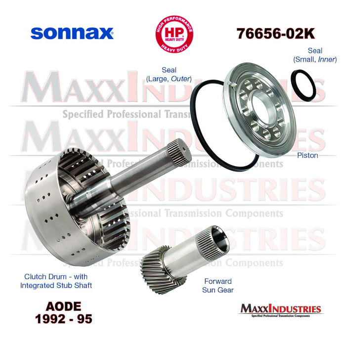 Sonnax AODE Smart-Tech Direct Clutch Drum & Shaft Kit 76656-02K F6AZ-7F283-AA