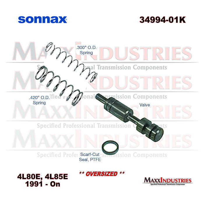 Sonnax 34200-16K Transmission Actuator Feed Limit Valve Kit 4L80E 91-18
