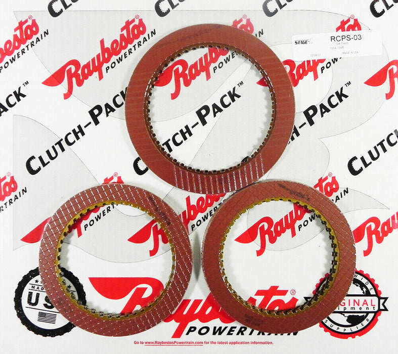 Raybestos RCPS-03 3L80/THM400 Stage-1 Clutches 64-98 Chevy Buick GMC Pontiac