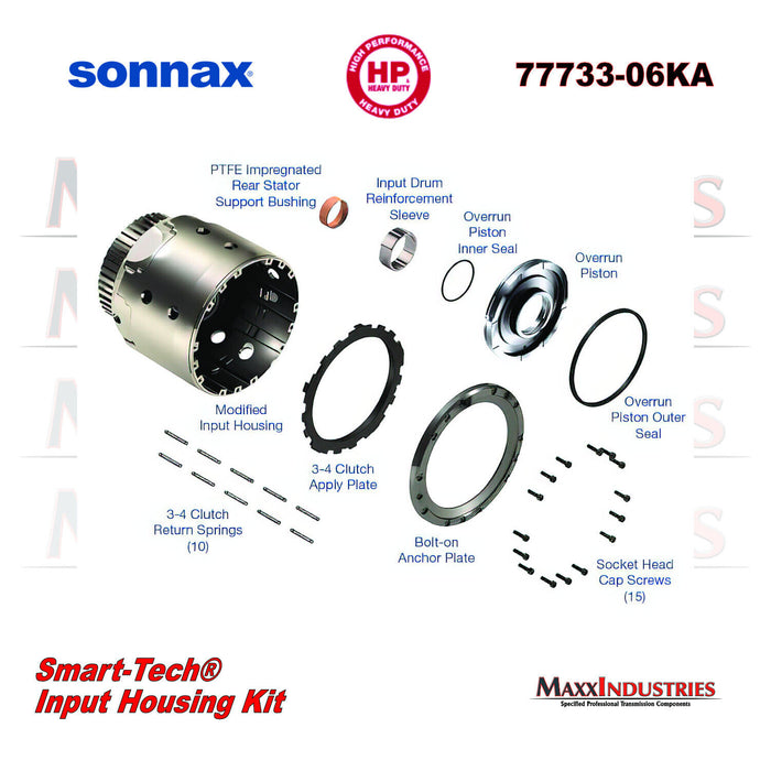 Sonnax 77733-06KA Smart-Tech Input Housing Kit  4L60, 4L60-E, 4L65-E, 4L70-E