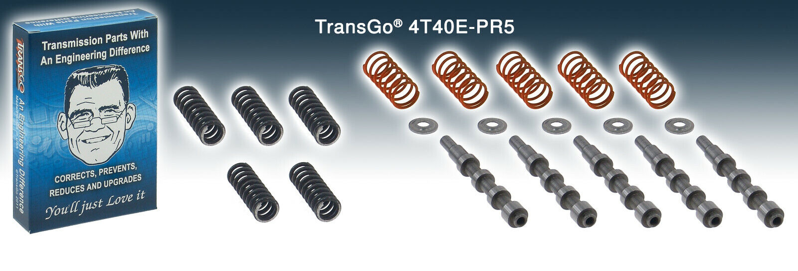 Transgo 4T40E PR Refill Kit (w/5 Pair Valve,Springs & Seats & Pump 4T40E-PR5