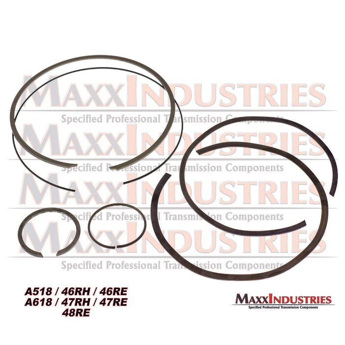 A518 46-47-48RE Transmission Snap Ring Set 7-piece 1989 & Up DODGE JEEP New