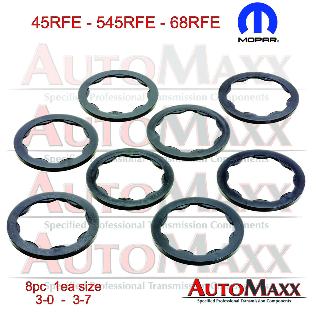 DODGE RAM JEEP Transmission 545RFE 68RFE 8PC Thrust Bearing Spacer Set MOPAR