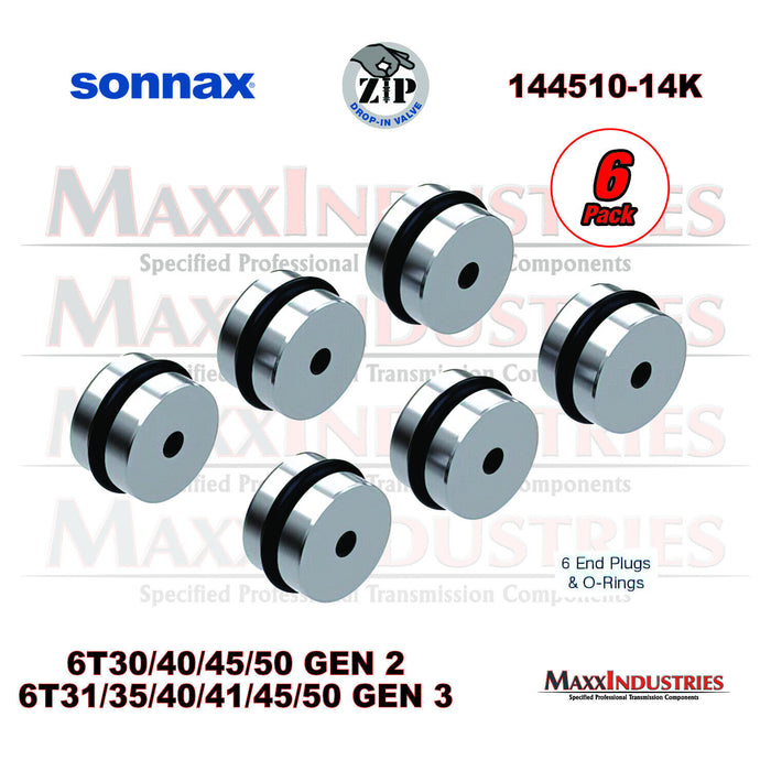 Sonnax 144510-14K GM Transmission 6T40 MH8/6T45 6T30 oring end plug kit gen 2